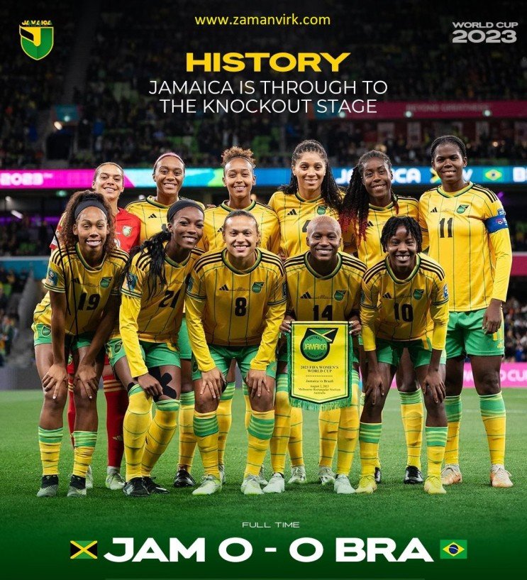 Jamaica Eliminates Brazil from FIFA Women's World Cup
